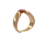 Set Lily Heart Ring