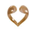 Lily Heart Ring