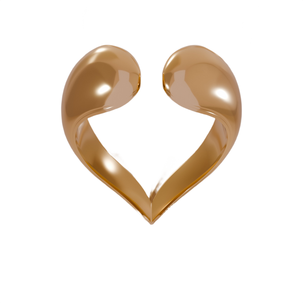 Lily Heart Ring