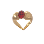 Set Lily Heart Ring